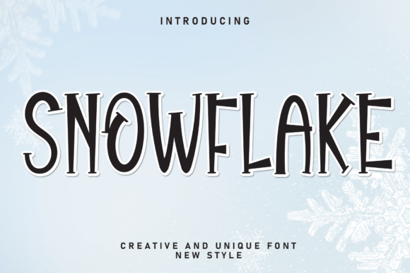 Adding Whimsy to Your Designs with the Snowflake Font