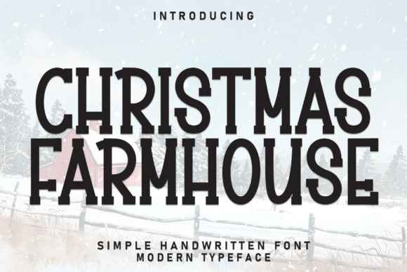 Christmas Farmhouse: A Kinetic Font for Festive Charm