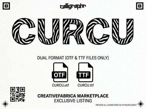 Curcu: The Bold, Geometric Display Font with Savanna Spirit