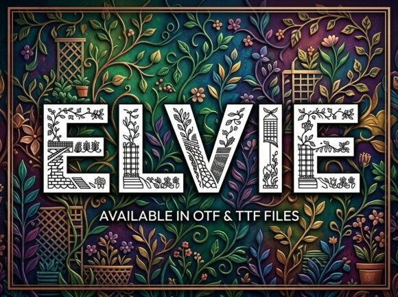 Discover Elvie: A Decorative Display Typeface for Bold Projects