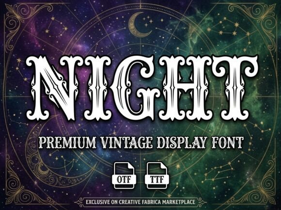 Exploring the Night Font: Victorian Elegance for Modern Design