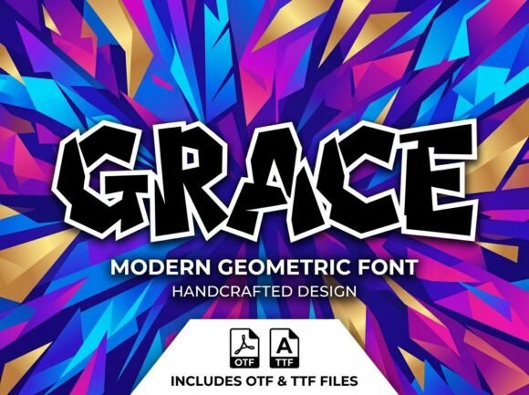 Grace: A Modern Geometric Display Font for High-Impact Design