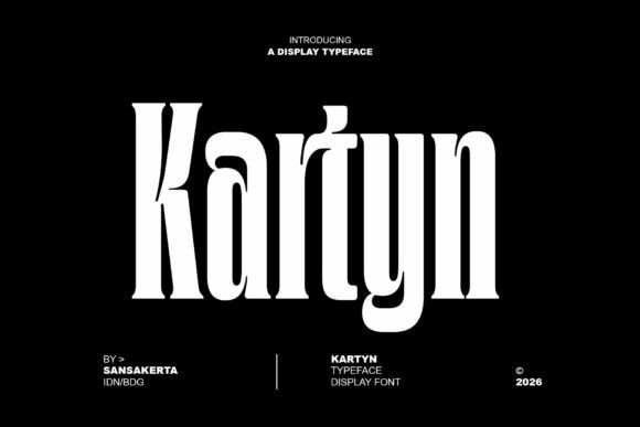 Kartyn: A Gothic Cinematic Typeface for Dramatic Designs
