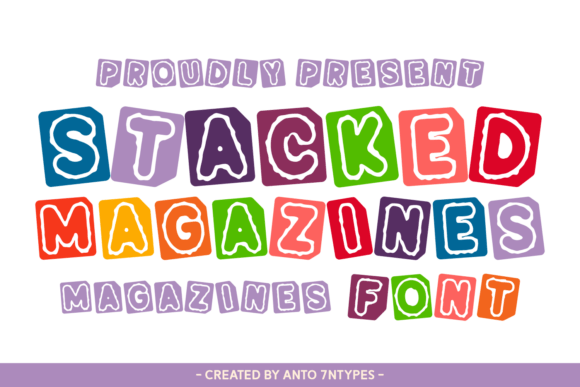 Stacked Magazines: A Fresh Take on Vintage Typography